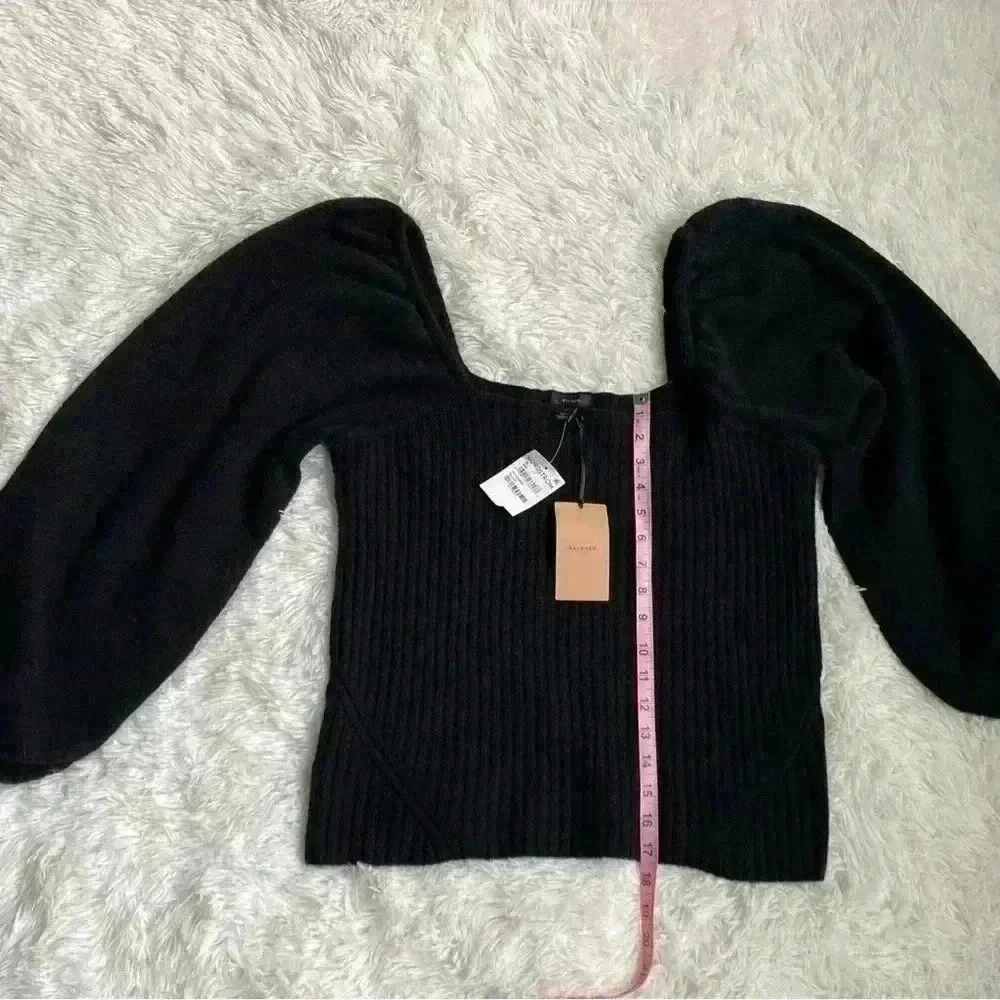 Halogen Sweater.  Ballon sleeves.  Black.  Size XL.  NWT.